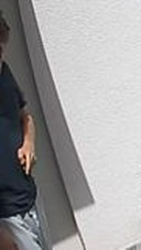 walking light-shirt grey-shorts man crop 6
